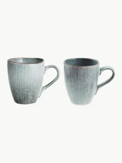 Broste Copenhagen Handgemachte Tassen Nordic Sea, 250 ml, 6 Stück