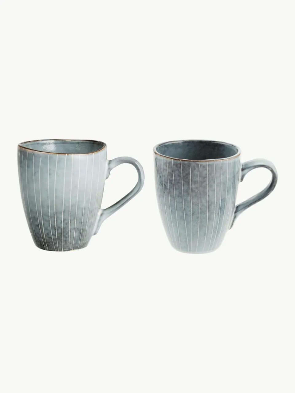 Broste Copenhagen Handgemachte Tassen Nordic Sea, 250 ml, 6 Stück