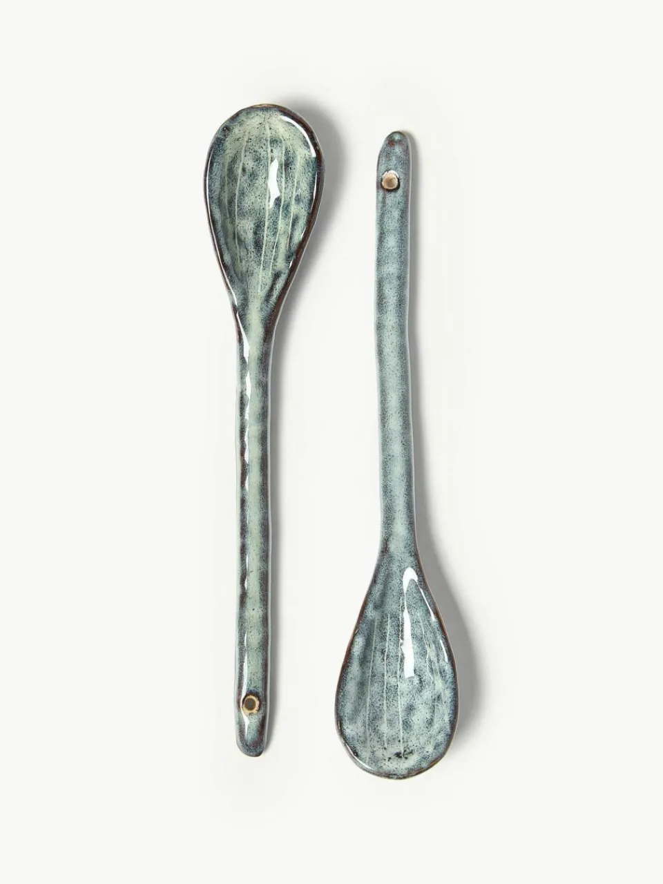 Broste Copenhagen Handgemachte Teelöffel Nordic Sea, 2 Stück