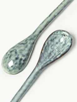 Broste Copenhagen Handgemachte Teelöffel Nordic Sea, 2 Stück