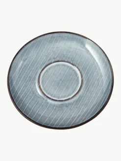 Broste Copenhagen Handgemachte Teetasse Nordic Sea mit Untertasse