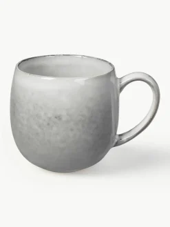 Broste Copenhagen Handgemachte XL Teetassen Nordic Sand, 2 Stück