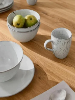 Broste Copenhagen Handgemachtes Frühstücks-Set Nordic Sand, 4 Personen (12-tlg.)