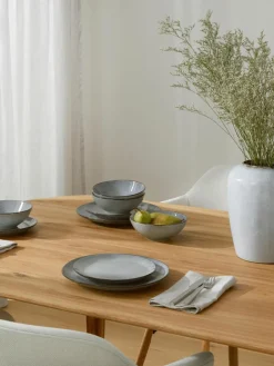 Broste Copenhagen Handgemachtes Geschirr-Set Nordic Sea, 4 Personen (12-tlg.)