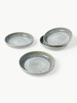 Westwing Collection Handgemachtes Geschirr-Set Pam mit reaktiver Glasur, 4 Personen (12-tlg.)