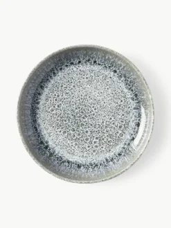 Westwing Collection Handgemachtes Geschirr-Set Pam mit reaktiver Glasur, 4 Personen (12-tlg.)