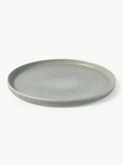 Westwing Collection Handgemachtes Geschirr-Set Pam mit reaktiver Glasur, 4 Personen (12-tlg.)