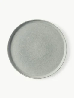 Westwing Collection Handgemachtes Geschirr-Set Pam mit reaktiver Glasur, 4 Personen (12-tlg.)