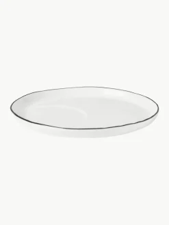 Broste Copenhagen Handgemachtes Porzellan-Frühstücks-Set Salt, 4 Personen (16-tlg.)