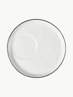 Broste Copenhagen Handgemachtes Porzellan-Frühstücks-Set Salt, 4 Personen (16-tlg.)