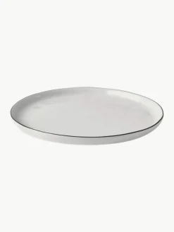 Broste Copenhagen Handgemachtes Porzellan-Geschirr-Set Salt, 4 Personen (12-tlg.)