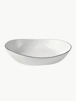 Broste Copenhagen Handgemachtes Porzellan-Geschirr-Set Salt, 4 Personen (12-tlg.)
