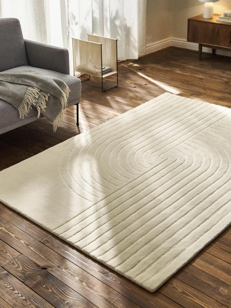 Westwing Collection Handgetufteter Wollteppich Mason