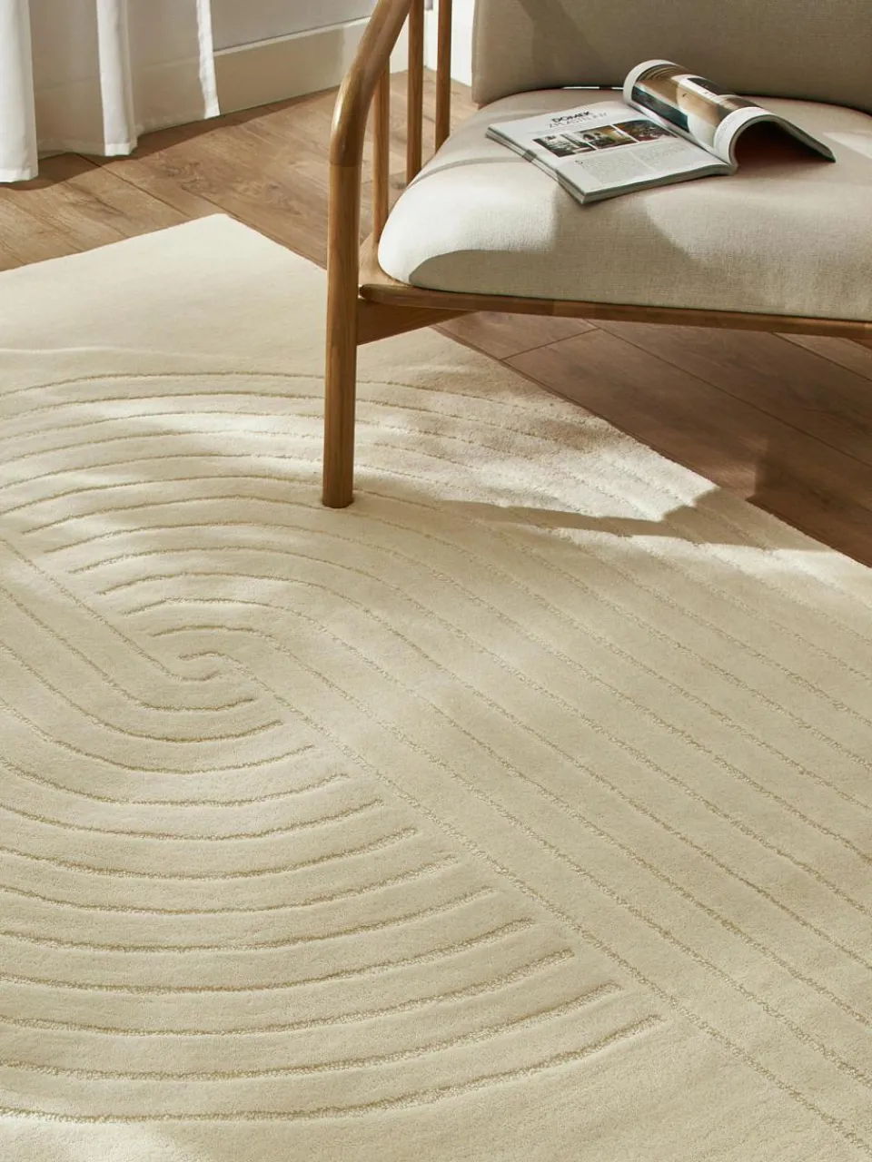 Westwing Collection Handgetufteter Wollteppich Mason