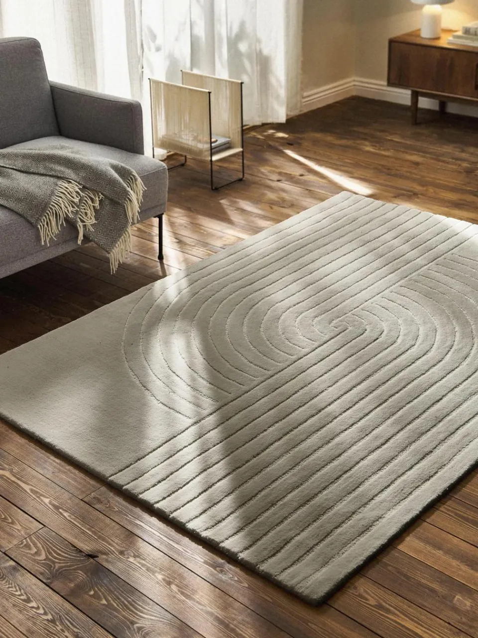Westwing Collection Handgetufteter Wollteppich Mason