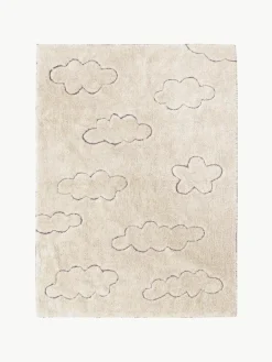 Kinder Lorena Canals Handgewebter Kinderteppich Clouds mit Hoch-Tief-Effekt, waschbar
