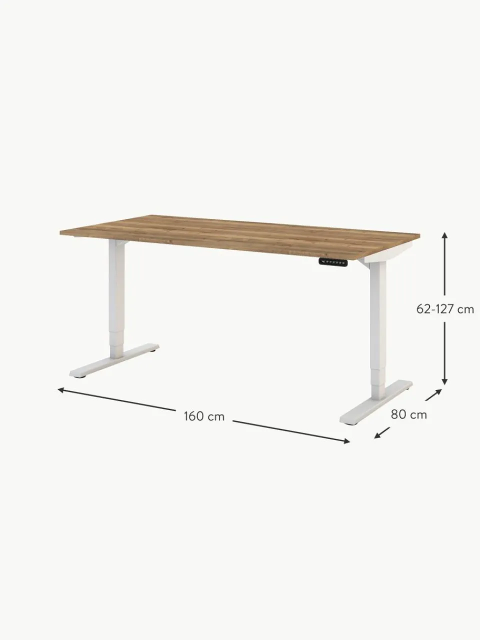 Assmann Höhenverstellbarer Schreibtisch Y-Line, in verschiedenen Größen