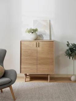 Westwing Collection Highboard Diana aus Eichenholz