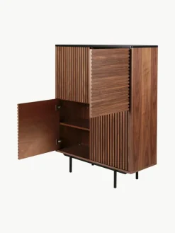 Westwing Highboard Nuance mit Rillen-Dekor
