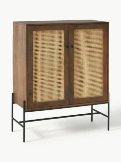 Westwing Collection Highboard Vienna mit Wiener Geflecht