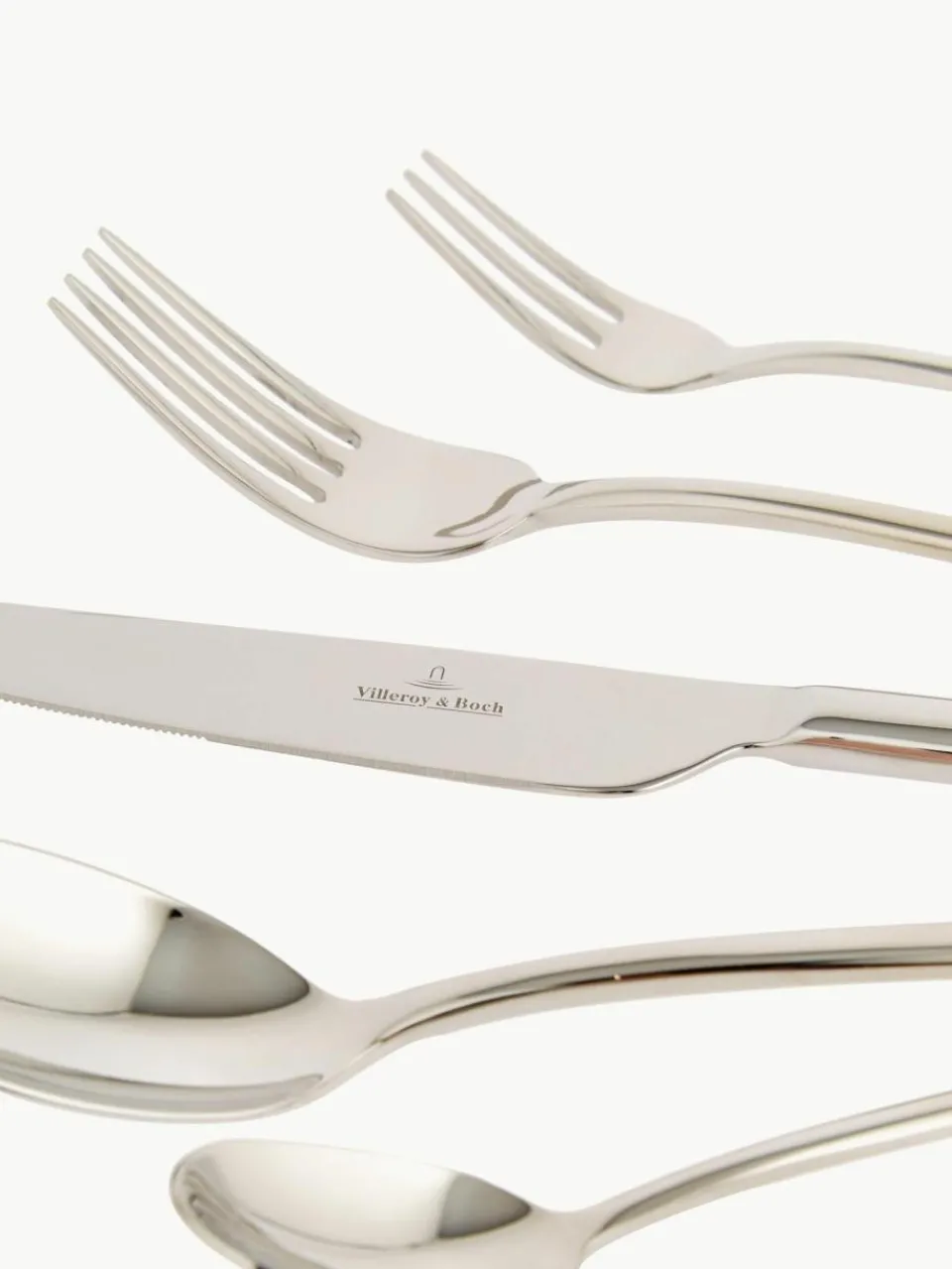 Villeroy & Boch Hochglanzpoliertes Besteck-Set Ella, 6 Personen (30-tlg.)