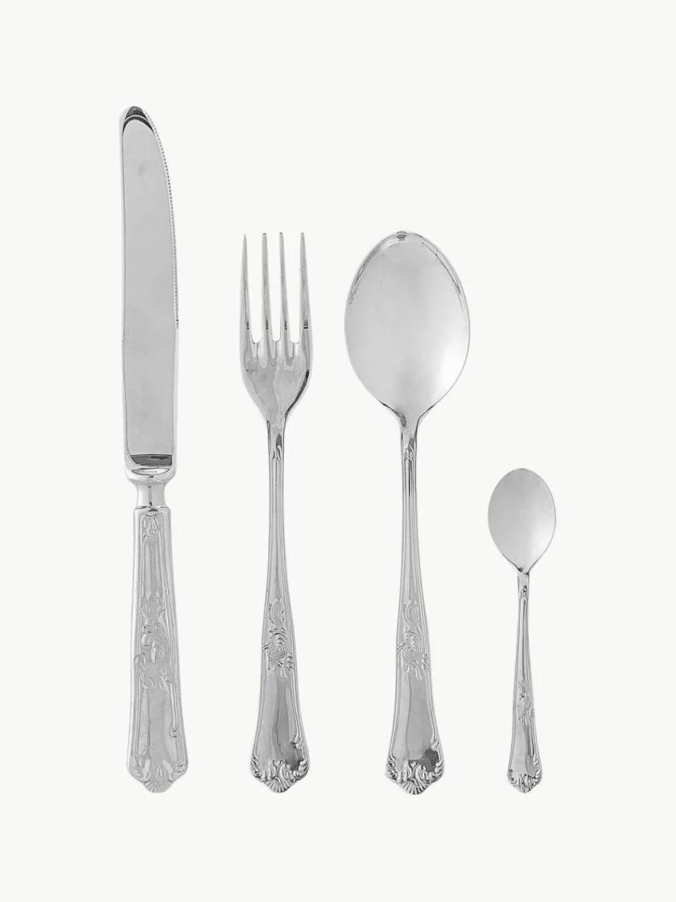 Bloomingville Hochglanzpoliertes Besteck-Set Tilly, 1 Person (4-tlg.)