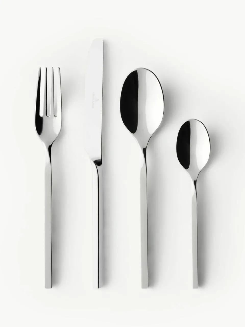Villeroy & Boch Hochglanzpoliertes Besteck-Set New Wave, 6 Personen (24-tlg.)