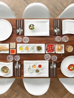 Villeroy & Boch Hochglanzpoliertes Besteck-Set New Wave, 6 Personen (24-tlg.)