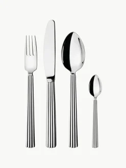 Georg Jensen Hochglanzpoliertes Besteck-Set Bernadotte, in verschiedenen Setgrößen