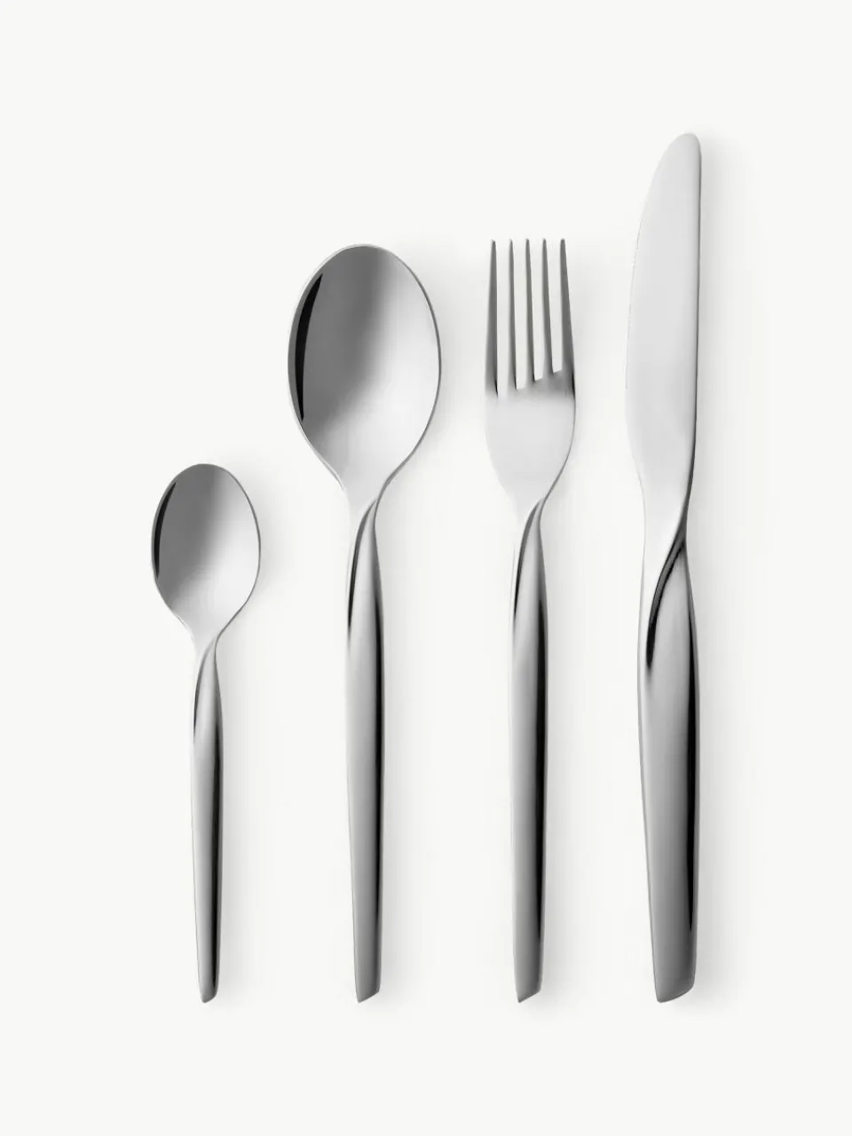 Gense Hochglanzpoliertes Besteck-Set Twist, 4 Personen (16-tlg.)