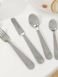 Kinder Villeroy & Boch Hochglanzpoliertes Kinderbesteck-Set Roar Like A Lion, 1 Person (4-tlg.)