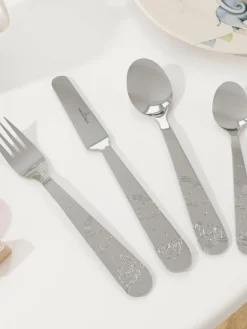 Kinder Villeroy & Boch Hochglanzpoliertes Kinderbesteck-Set Walk Like An Elephant, 1 Person (4-tlg.)