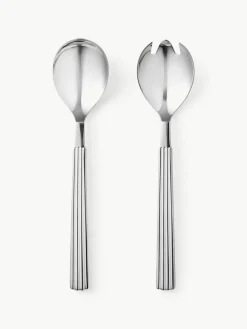 Georg Jensen Hochglanzpoliertes Salatbesteck Bernadotte