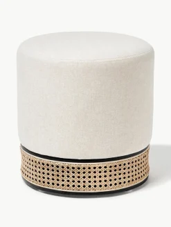 Westwing Collection Hocker Mara mit Wiener Geflecht
