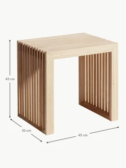 Cinas Hocker Rib aus Bambusholz