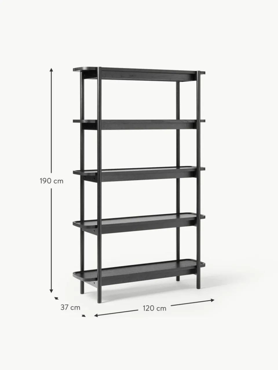 Westwing Collection Hohes Holz-Regal Libby