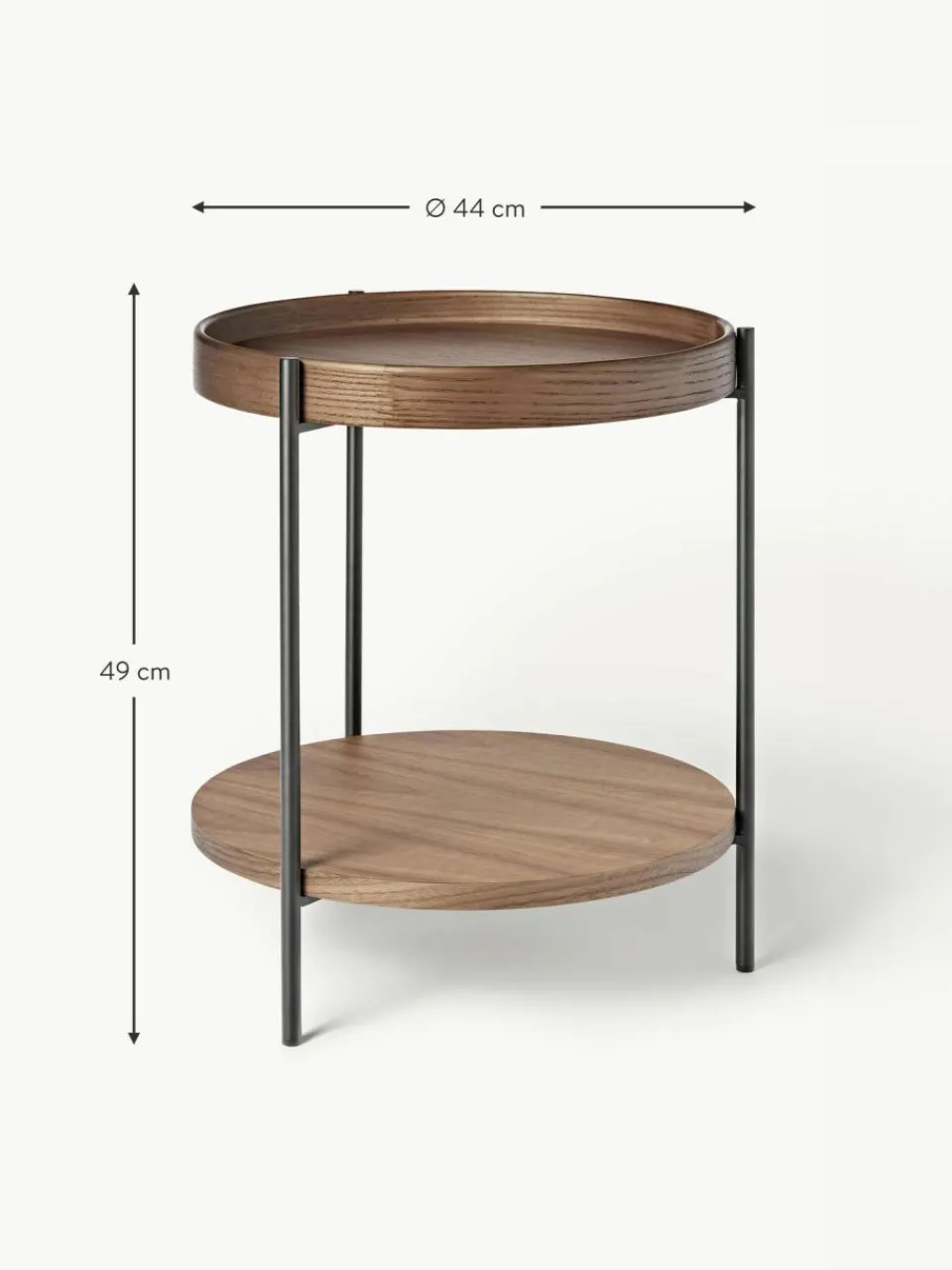 Westwing Collection Holz-Beistelltisch Renee