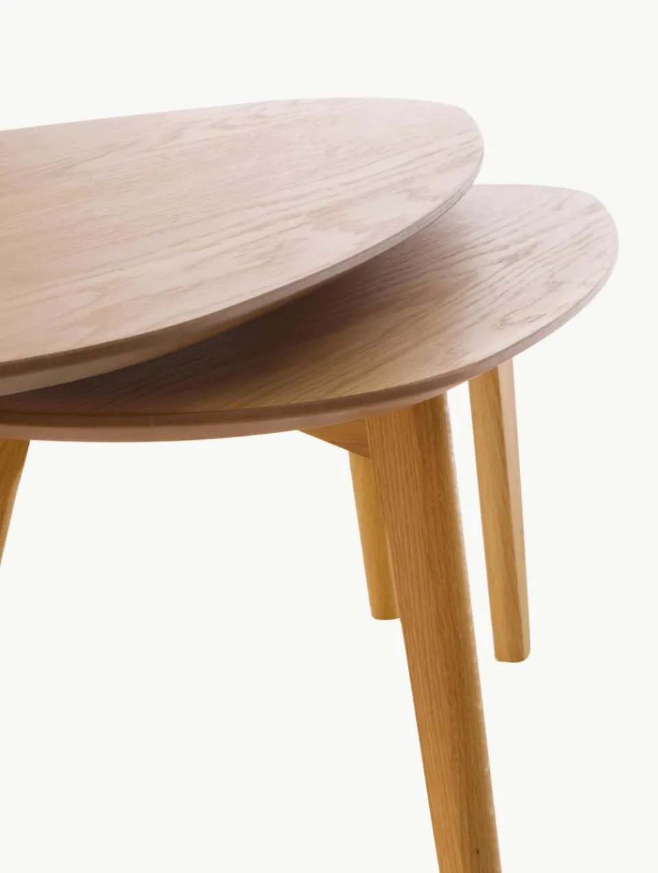 Westwing Holz-Couchtische Bloom, 2er-Set