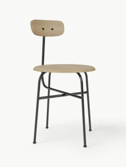 Audo Copenhagen Holzstuhl Afteroom mit Metall-Gestell