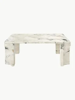 GUBI Kalkstein-Couchtisch Doric, B 80 cm