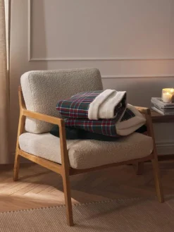 Westwing Collection Karierte Kuscheldecke Gavin