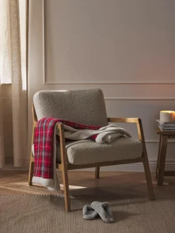 Westwing Collection Karierte Kuscheldecke Gavin