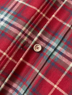 Westwing Collection Karierter Flanell-Bettdeckenbezug Linsay