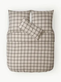 Westwing Collection Karierter Flanell-Bettdeckenbezug Macy