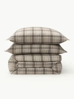 Westwing Collection Karierter Flanell-Bettdeckenbezug Macy