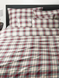 Westwing Collection Karierter Flanell-Bettdeckenbezug Linsay