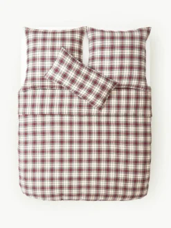 Westwing Collection Karierter Flanell-Bettdeckenbezug Linsay