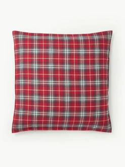 Westwing Collection Karierter Flanell-Kopfkissenbezug Linsay