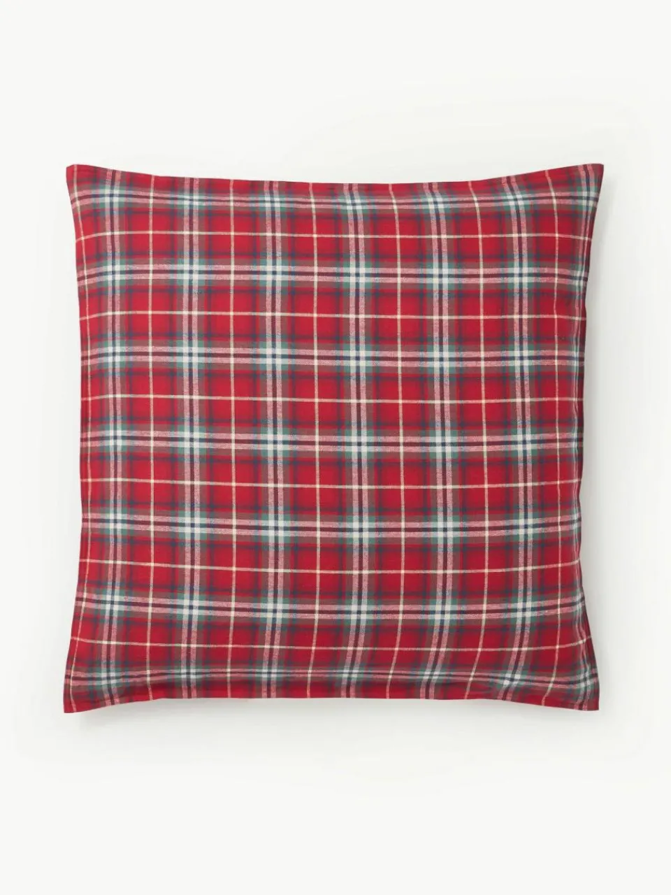 Westwing Collection Karierter Flanell-Kopfkissenbezug Linsay