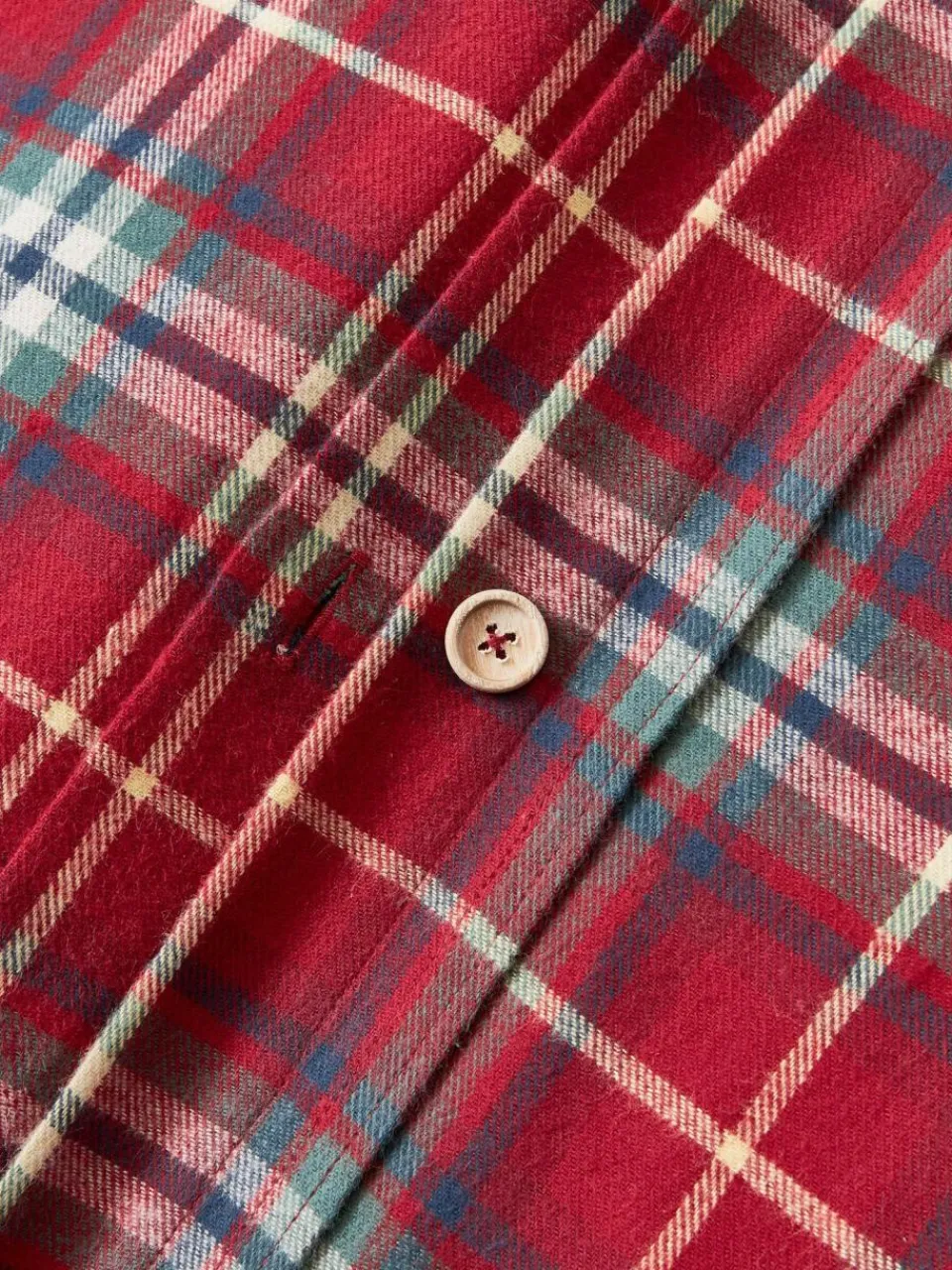 Westwing Collection Karierter Flanell-Kopfkissenbezug Linsay